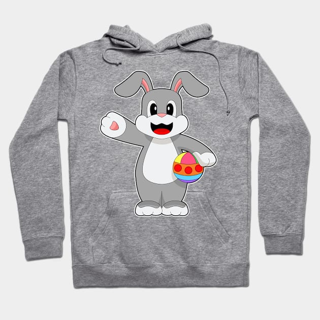 Rabbit Easter Easter egg Soccer Hoodie by Markus Schnabel